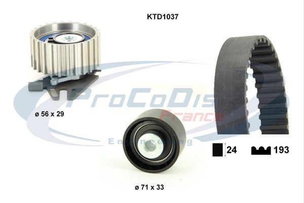 PROCODIS FRANCE Zobsiksnas komplekts KTD1037